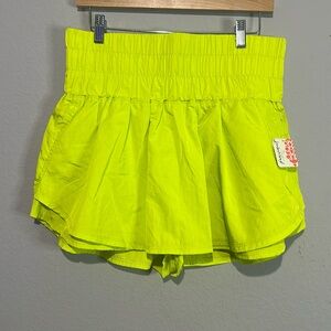 NWT FP Movement By Free People Way Home Skort in Limelight Green Size XL